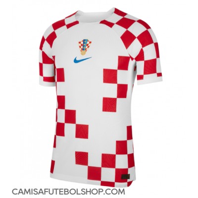 Camisa de time de futebol Croácia Replicas 1º Equipamento Mundo 2022 Manga Curta